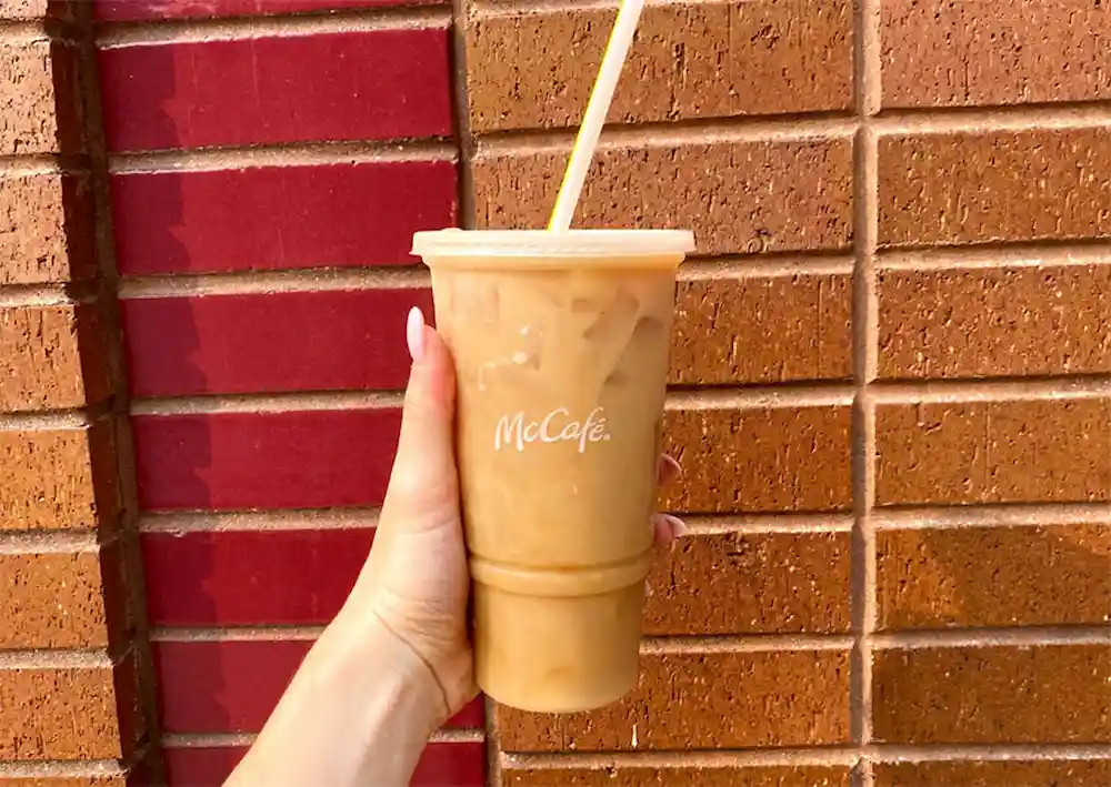 How much caffeine in McDonald's iced coffee