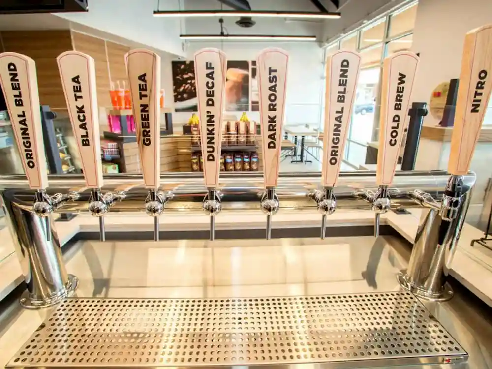 Dunkin tap system with eight taps